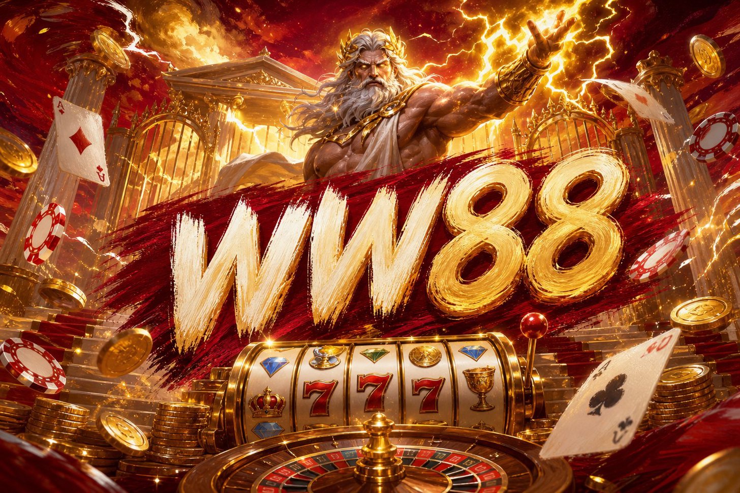 Ảnh bìa giới thiệu WW88 Fortune Ox với giao diện trò chơi và các biểu tượng ưu đãi